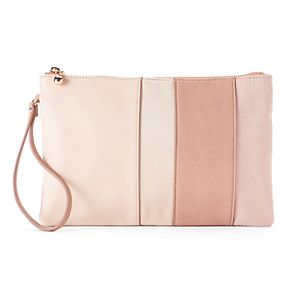 LC Lauren Conrad Daisy Colorblock Wristlet