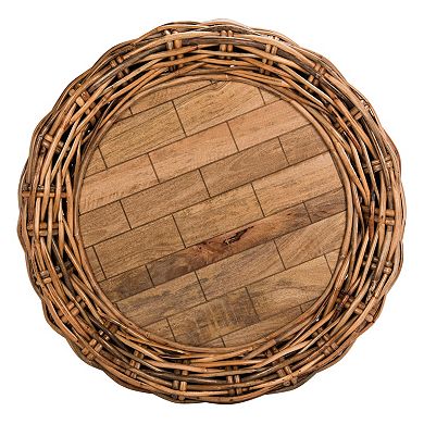 Safavieh Round Wicker Coffee Table