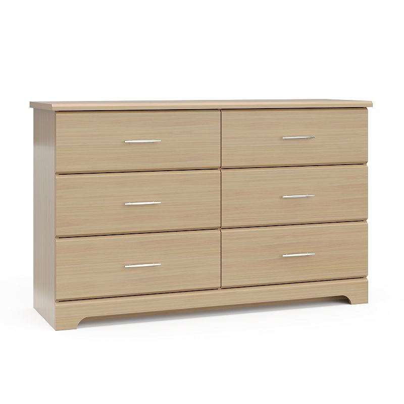 Storkcraft Brookside 6 Drawer Dresser, Brown