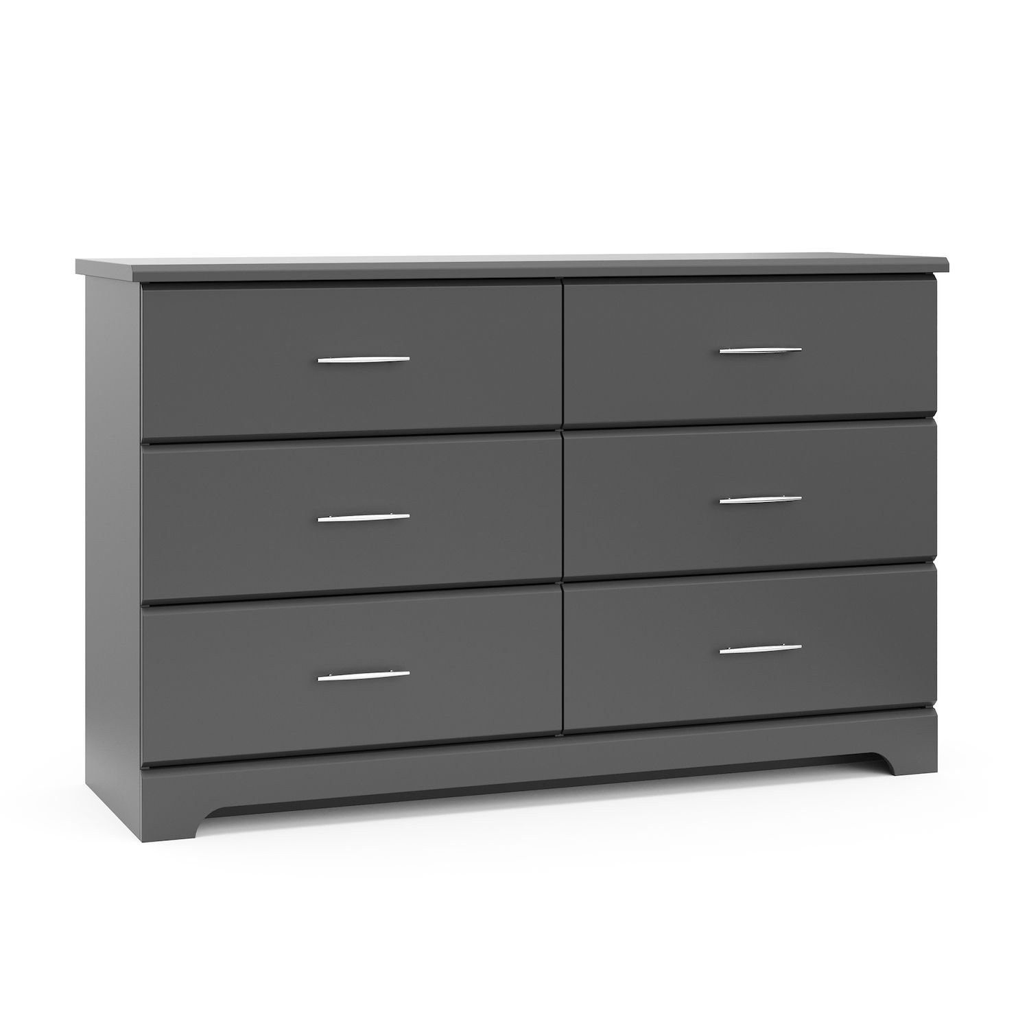 dark grey 6 drawer dresser Buckingham 6 Drawer Dresser | Mango Wood, Gray & Charcoal Finish main image 1