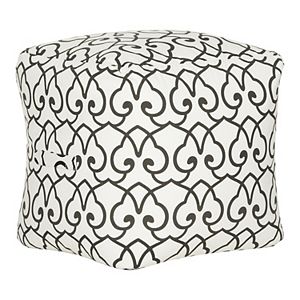 Safavieh Contemporary Scroll Pouf Ottoman