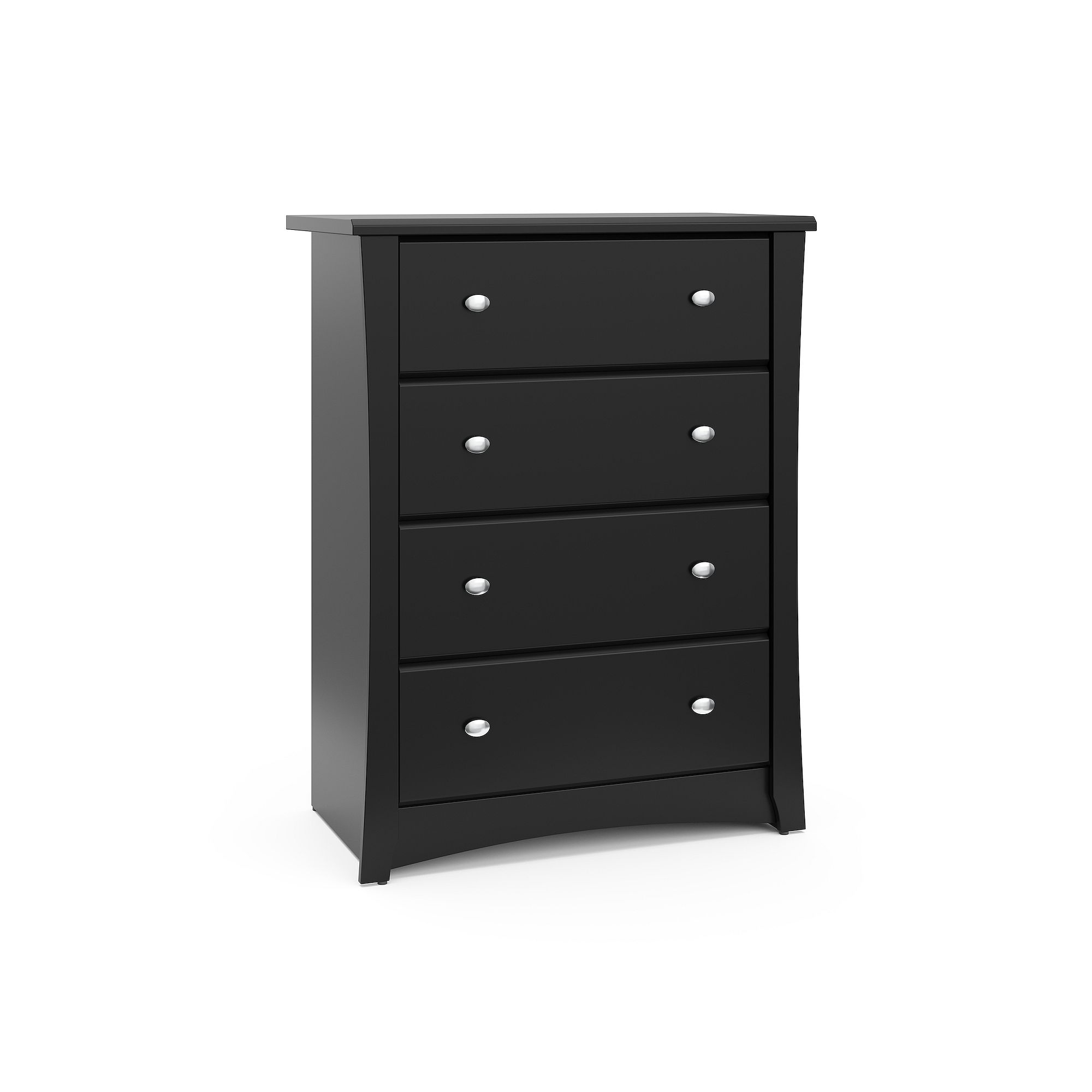 Storkcraft Crescent 4-Drawer Dresser, Black