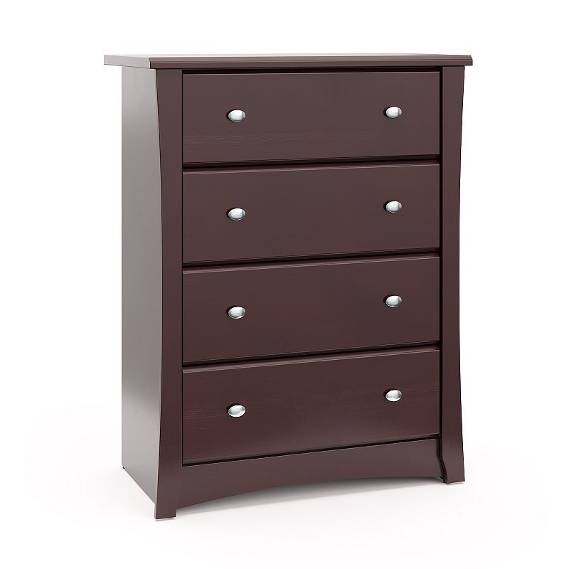 Storkcraft Crescent 4-Drawer Dresser, Brown