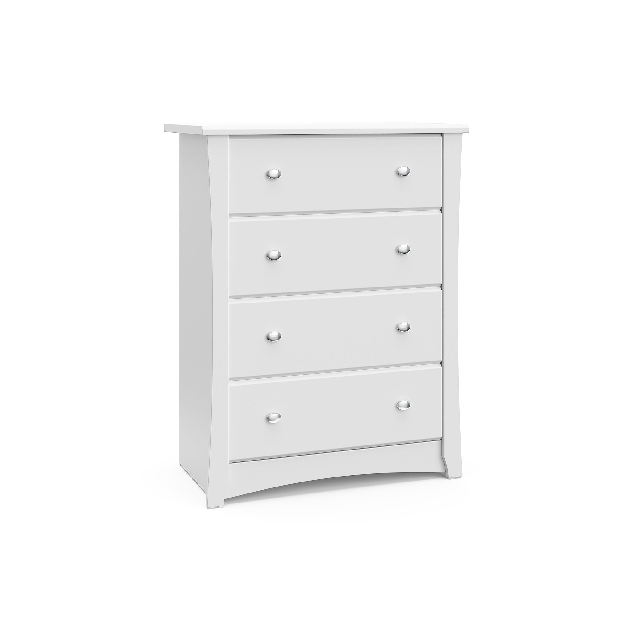 Storkcraft Crescent 4-Drawer Dresser, White