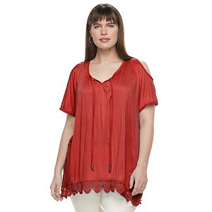 Plus Size French Laundry Cold Shoulder Top