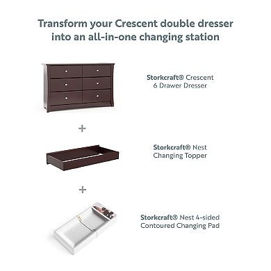 Storkcraft Crescent 6 Drawer Dresser 