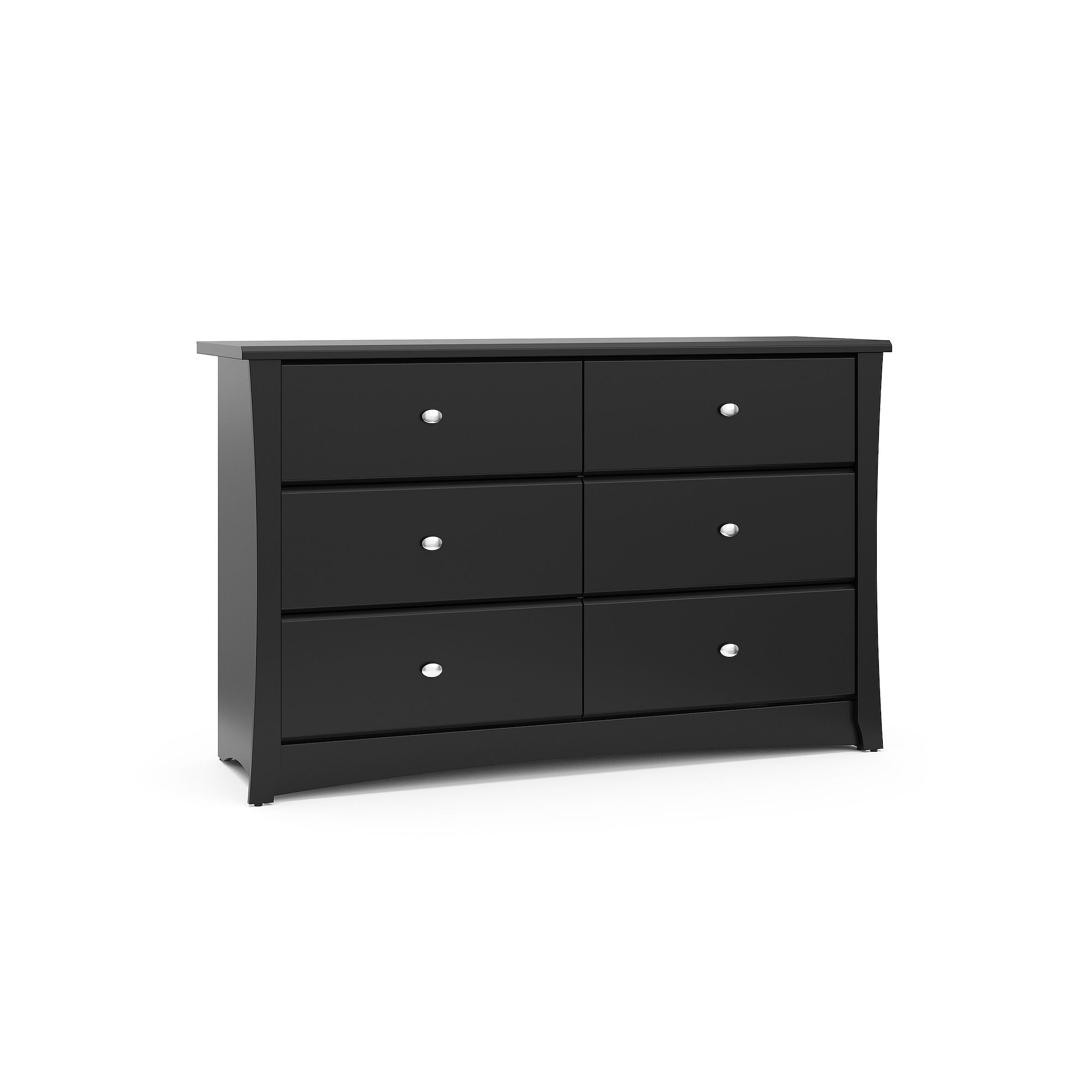 Storkcraft Crescent 6-Drawer Dresser, Black