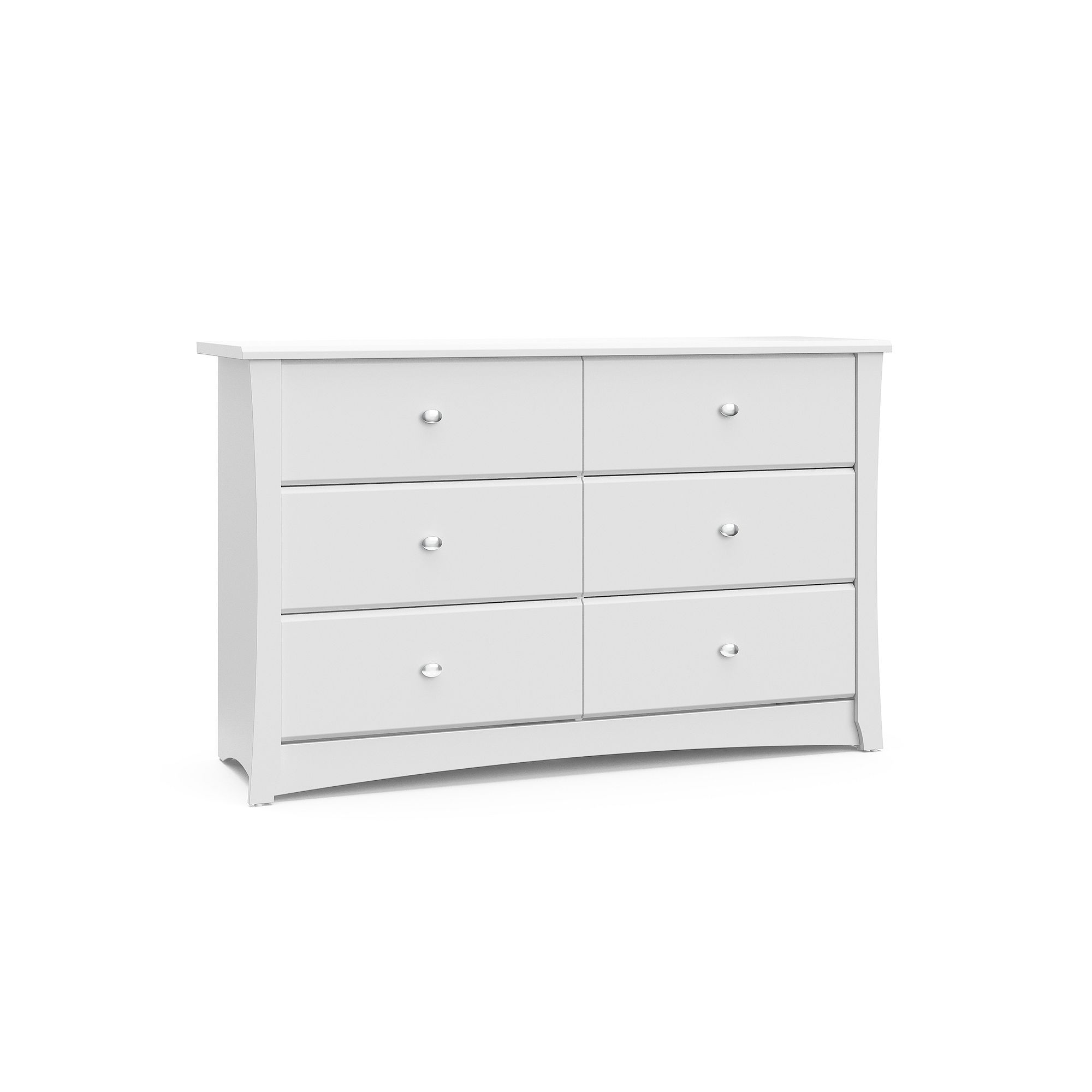 Storkcraft Crescent 6-Drawer Dresser, White