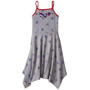Girls 7-16 SO® Embellished Handkerchief Hem Knit Dress
