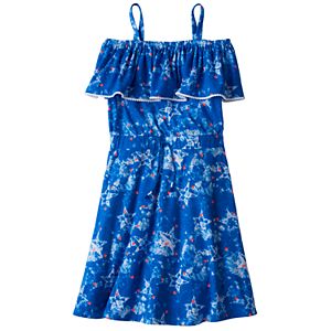 Girls 7-16 SO® Off Shoulder Drawstring Knit Dress
