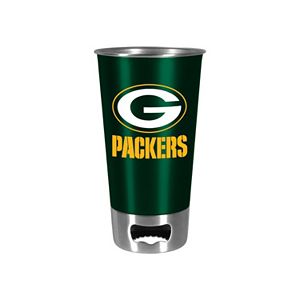 Boelter Green Bay Packers Pint Glass Bottler Opener