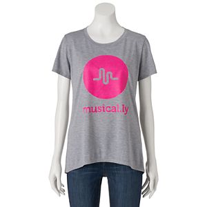 Juniors' musical.ly Logo Graphic Tee