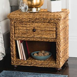 Safavieh Wicker 1-Drawer Nightstand