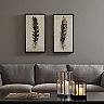 Urban Habitat Gilded Feathers Framed Canvas Wall Art 2-piece Set