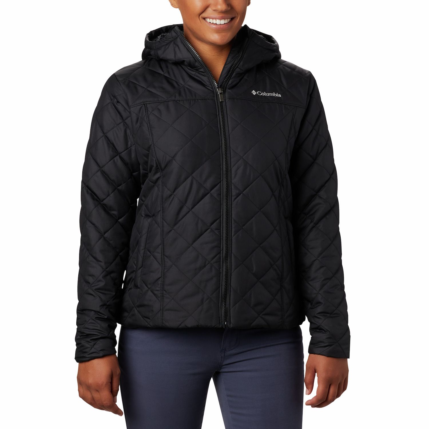 women's columbia copper crest hooded quilted jacket