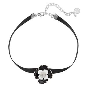 Dana Buchman Ribbon Poppy Choker Necklace