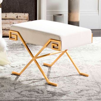Safavieh Gold Finish Contemporary Bench