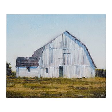 Madison Park Old White Barn Canvas Wall Art