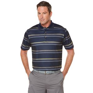 Men's Grand Slam Performance Striped Golf Polo