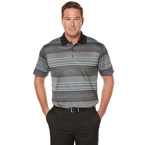 Men's Grand Slam Regular-Fit Ombre Striped Performance Golf Polo