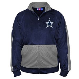 Big & Tall Majestic Dallas Cowboys Panel Tricot Track Jacket