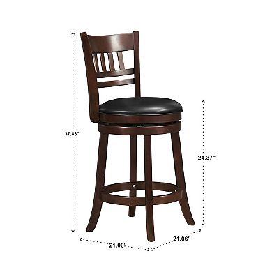 HomeVance Arago 24-in. Swivel Counter Stool