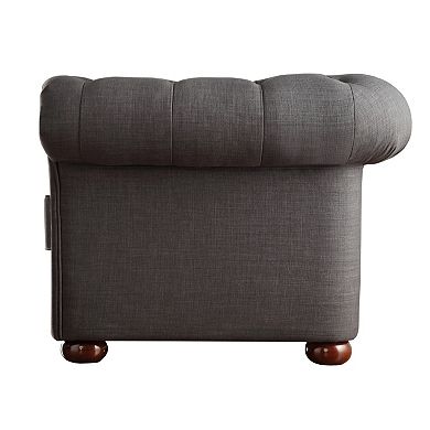 HomeVance Vanderbilt Chesterfield Button Tufted Loveseat