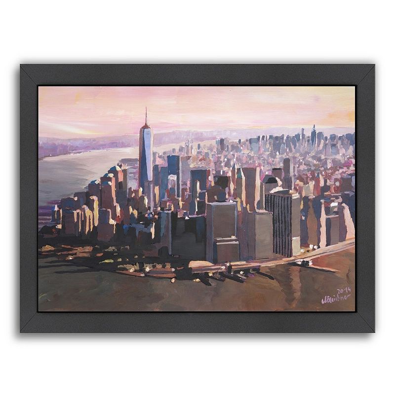 29682283 Americanflat Manhattan Freedom Framed Wall Art, Mu sku 29682283