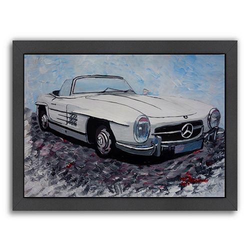 Americanflat Mercedes Cabrio Framed Wall Art
