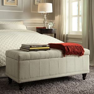 HomeVance Jolie Tufted Storage Ottoman