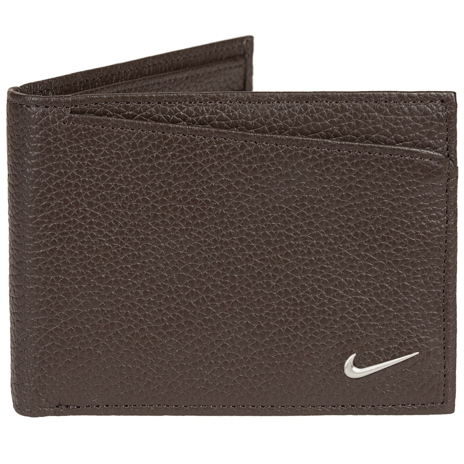 Nike Leather Passcase Wallet, Brown 