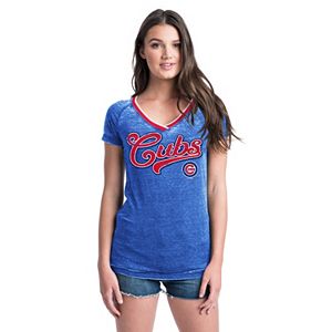 Women's Chicago Cubs Burnout Tee