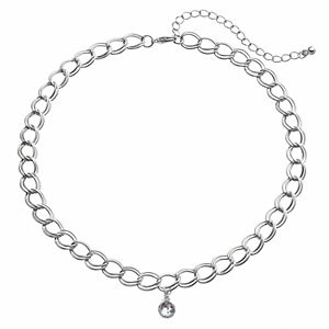 Apt. 9® Oblong Link Dangling Bead Choker Necklace