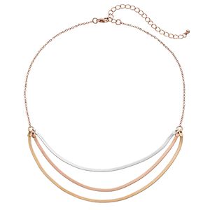 Apt. 9® Tri Tone Swag Chain Necklace
