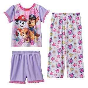 Toddler Girl Paw Patrol Skye, Chase & Marshall 3-pc. Pajama Set