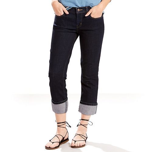 levi womens capri jeans