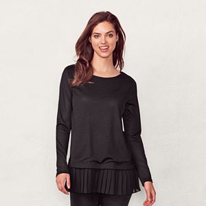 Women's LC Lauren Conrad Mock-Layer Pleated Tunic
