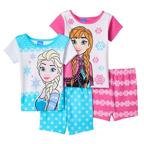 Disney's Frozen Elsa & Anna Toddler Girl 4pc. Pajama Set