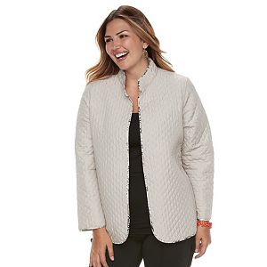 Plus Size Napa Valley Reversible Quilted Jacket