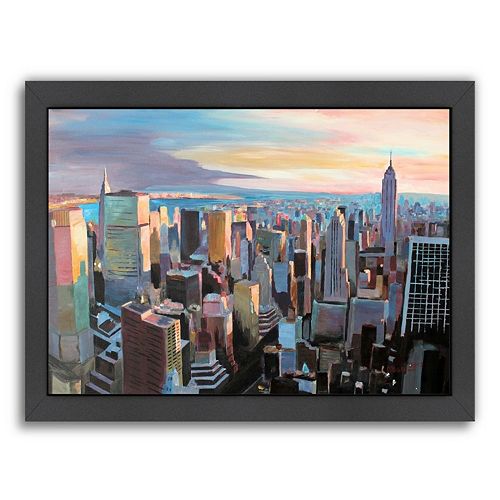 Americanflat ''NYC Sunlight 2'' Framed Wall Art