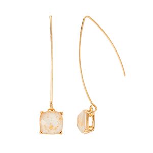 Dana Buchman Square Stone Threader Earrings