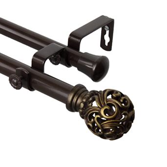 Rod Desyne Adora Adjustable Double Curtain Rod