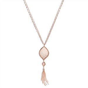 Apt. 9® Long Marquise Tassel Pendant Necklace