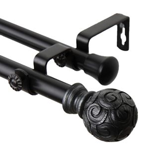 Rod Desyne Bonbon Adjustable Double Curtain Rod