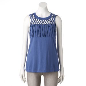 Women's Rock & Republic® Macrame Yoke Tank