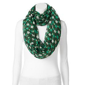 St. Patrick's Day Shamrock Infinity Scarf