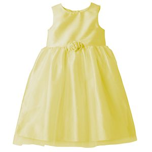 Toddler Girl Marmellata Classics Shantung Rosette Ballerina Dress