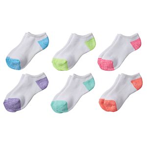 Girls 4-16 SO® 6-pk. Marled No-Show Socks