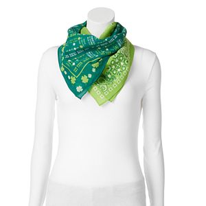 St. Patrick's Day 2-pk. Paisley Square Scarves