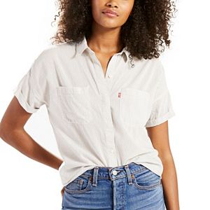 Women's Levi's Short Sleeve Button-Down Top